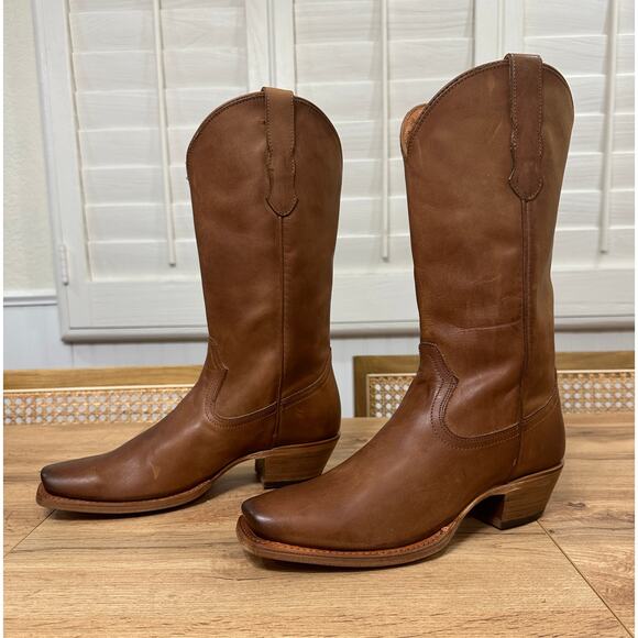 Cleo + Wolf Women's Ivy Western Cowboy Boots Brown Leather Size 9 NWOB Stylish - Picture 4 of 16